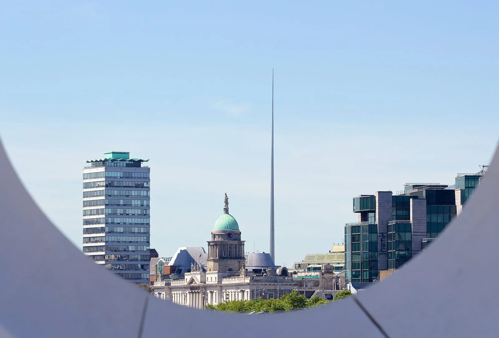 Dublin's Silicon Docks tech district skyline along the River Liffey