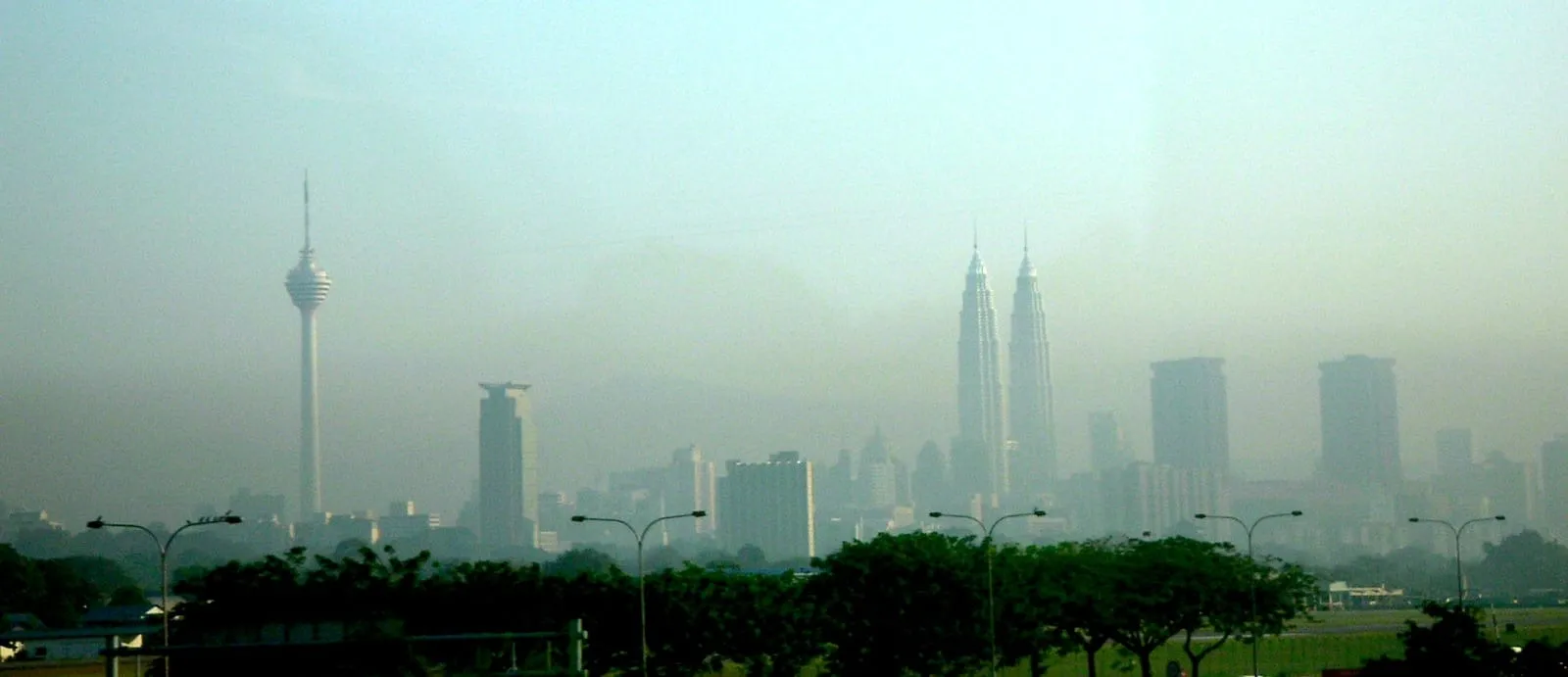 Kuala Lumpur skyline with the Petronas Towers at dusk